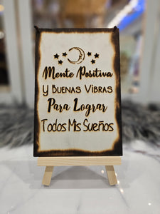 Placa Grabada En Madera 6"x 4"