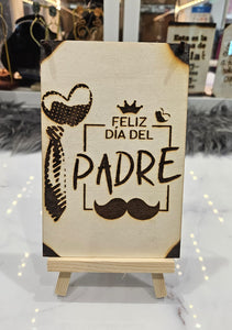 PARA PAPA Placa Grabada En Madera 6"x 4"