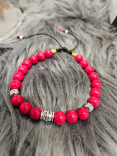 Load image into Gallery viewer, Pulsera Con Piedras Semi Preciosas *Coral Rojo*
