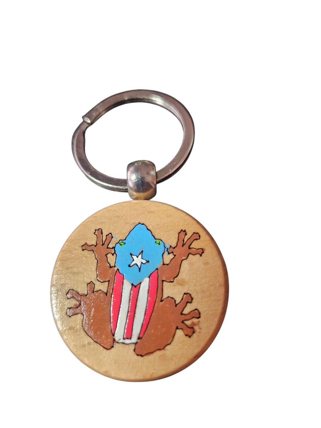 Llaveros En Madera Pintados (Coqui Bandera)