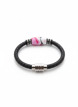 Load image into Gallery viewer, Pulseras De Cuero Genuino Y Resina (WUD)
