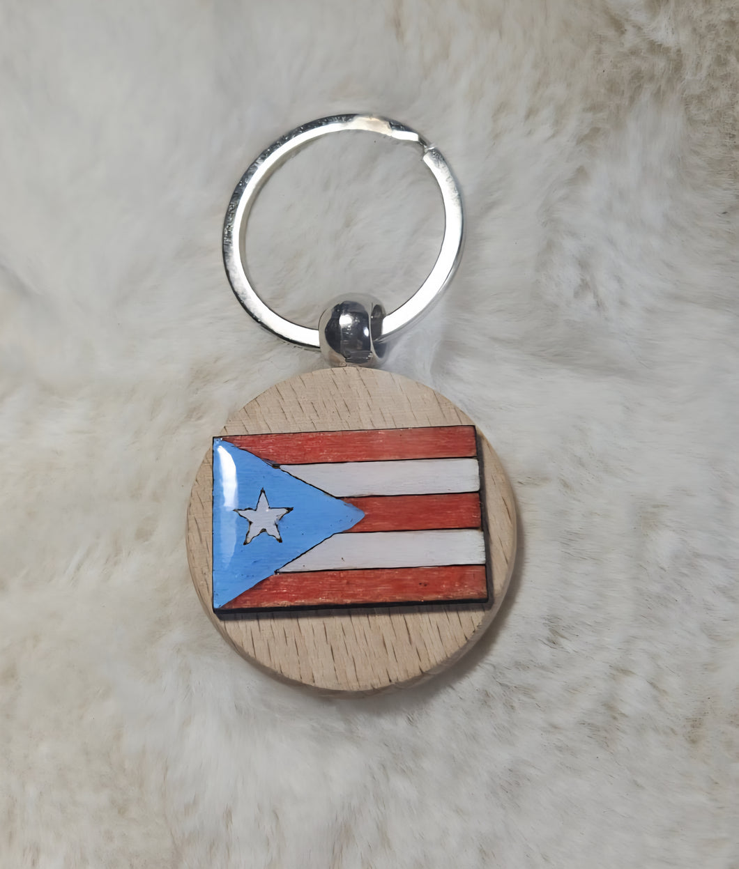 Llaveros En Madera Pintados Al Relieve (Bandera)