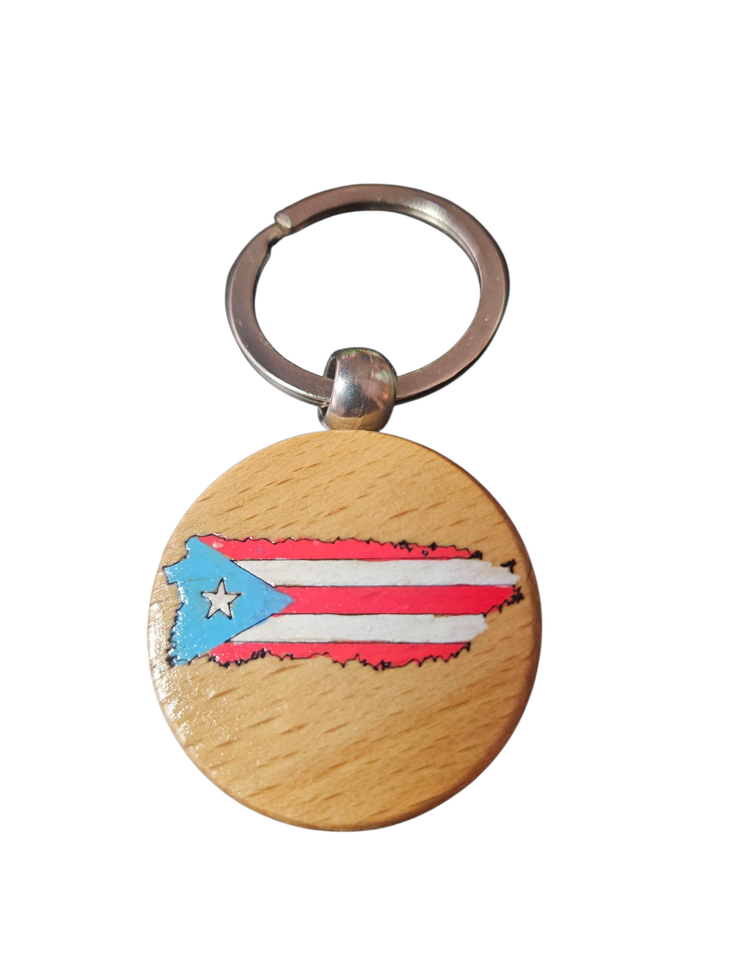 Llaveros En Madera Pintados (Mapa Bandera)