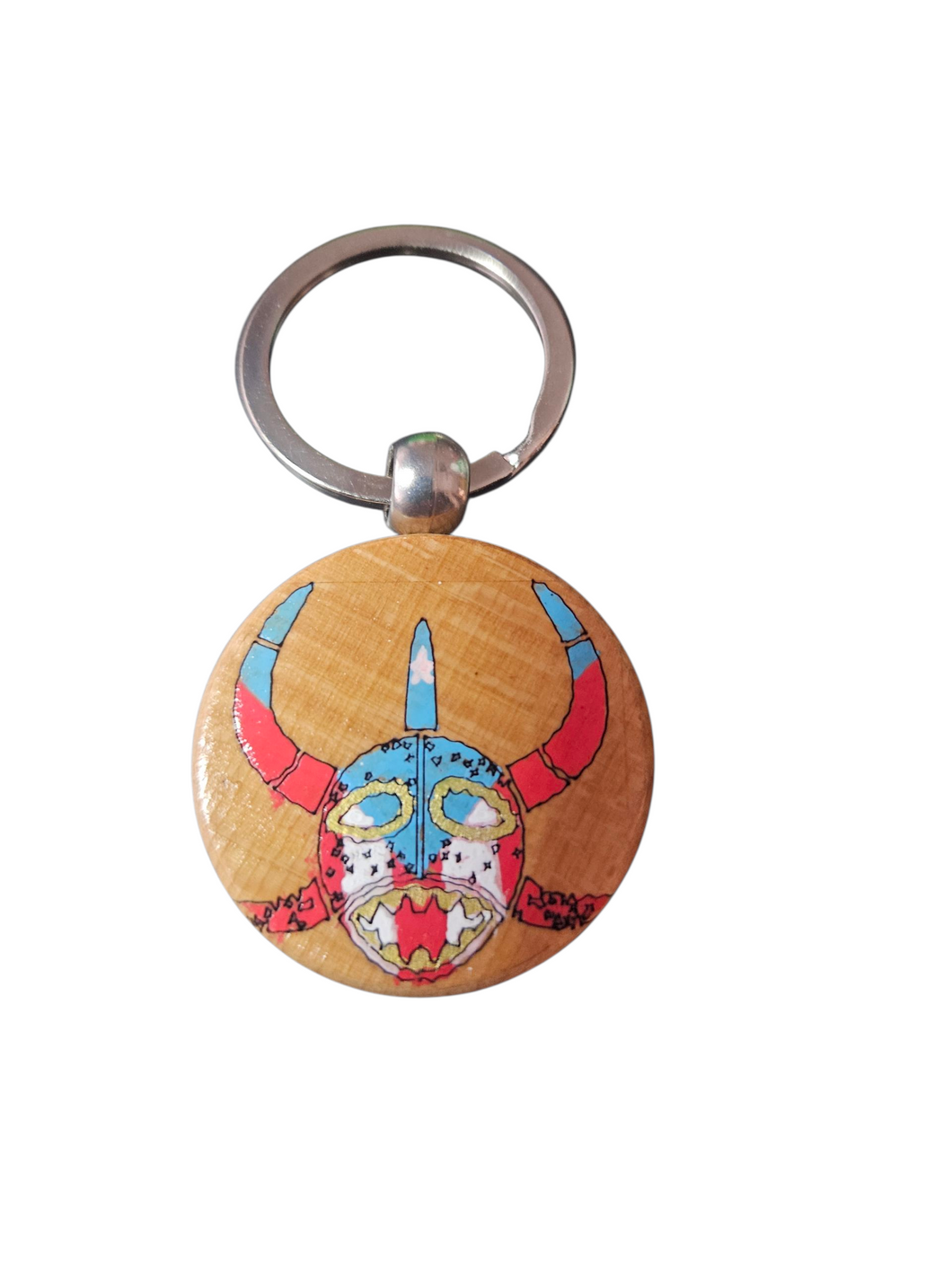 Llaveros En Madera Pintados (Vegigante Bandera)