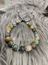 Load image into Gallery viewer, Pulsera Con Piedras Semi Preciosas *Ocean Jasper*
