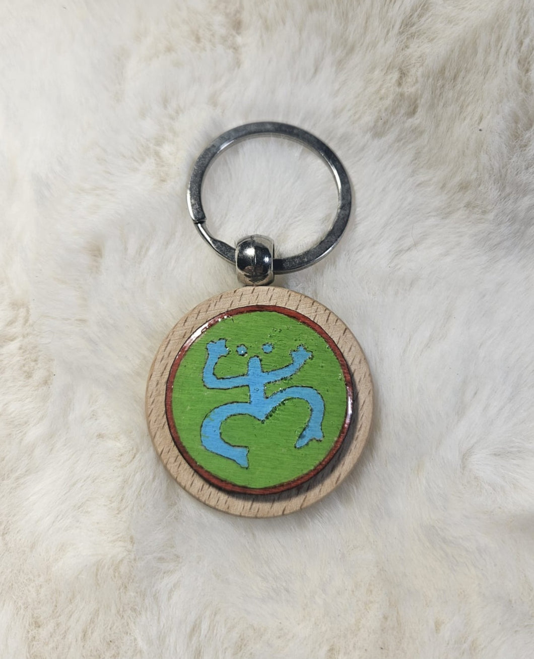 Llaveros En Madera Pintados Al Relieve (Coqui Taino)