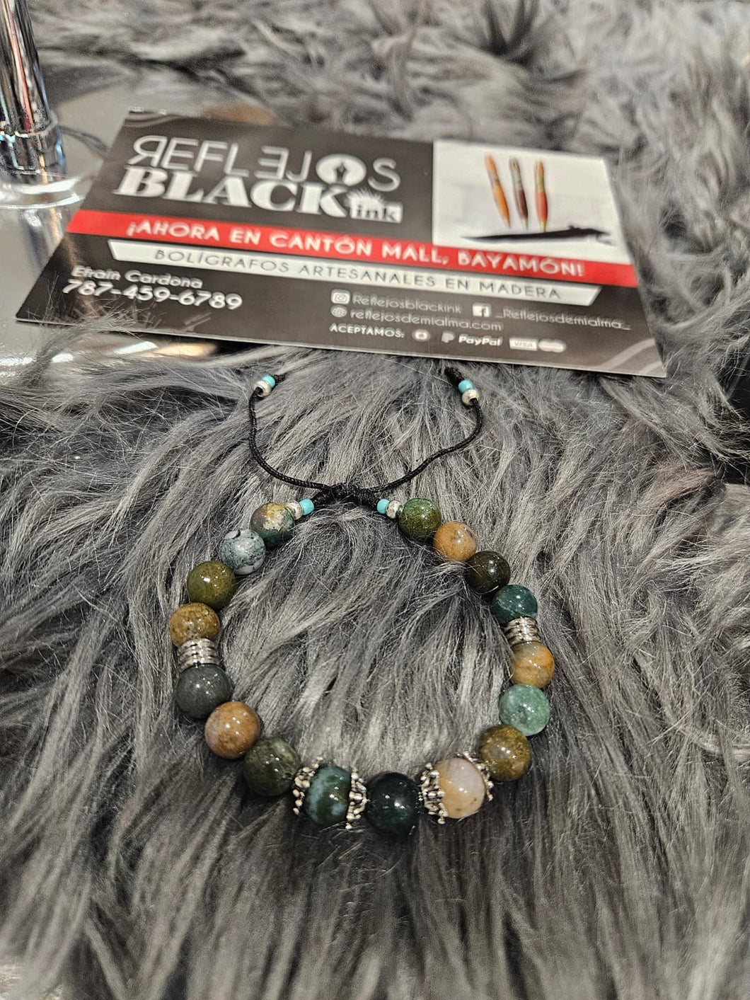 Pulsera Con Piedras Semi Preciosas *Ocean Jasper*