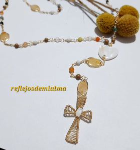 Rosarios En Alambre Wire Wrapping Citrina