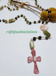 Rosarios En Alambre Wire Wrapping Jasper